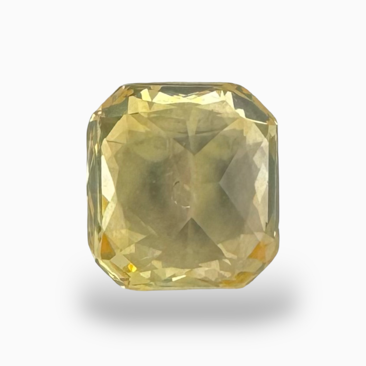 Natural Unheated Yellow Sapphire Stone 3.0 Carats Emerald Cut from Srilanka