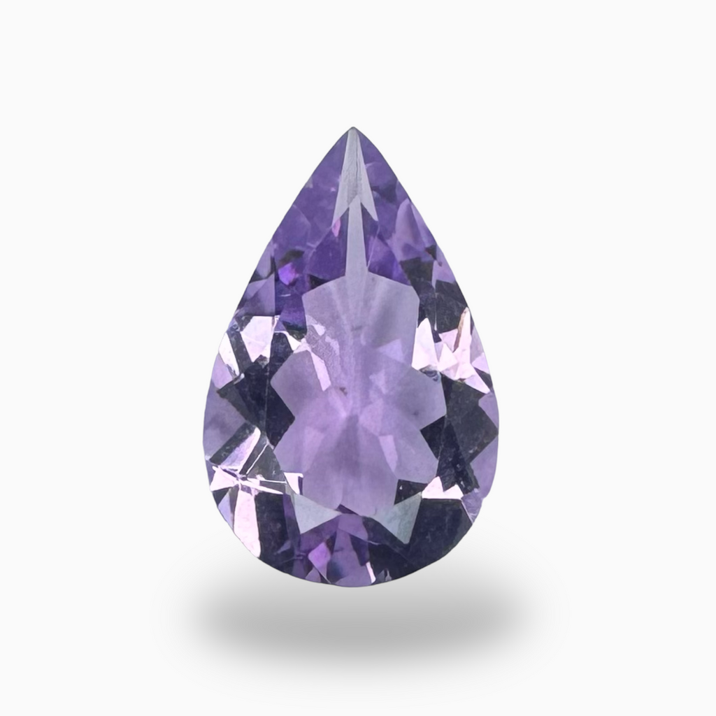 Natural Pink Amethyst Stone 4.35 Carats Pear Shape Cut 15X10mm