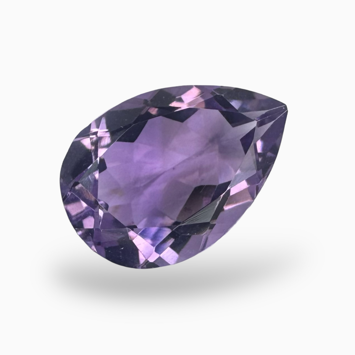 Natural Purple Amethyst Stone 5.19 Carats Pear Shape Cut 15X10mm