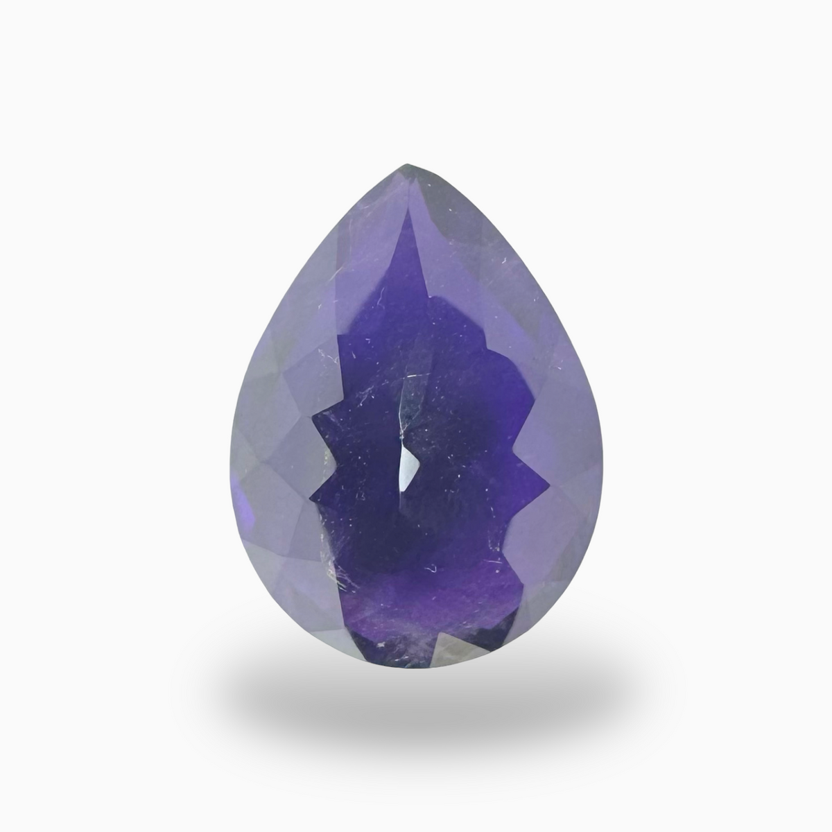 Natural Purple Amethyst Stone 15.6 Carats Pear Shape Cut 20X15mm