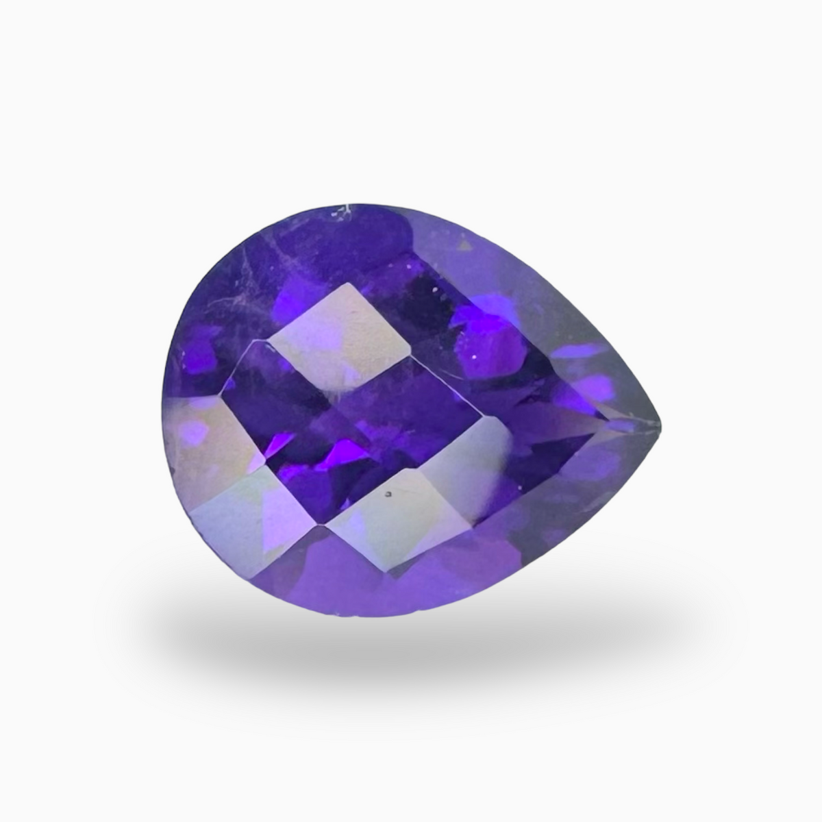 Natural Purple Amethyst Stone 3.19 Carats Pear Shape Cut 11X9mm