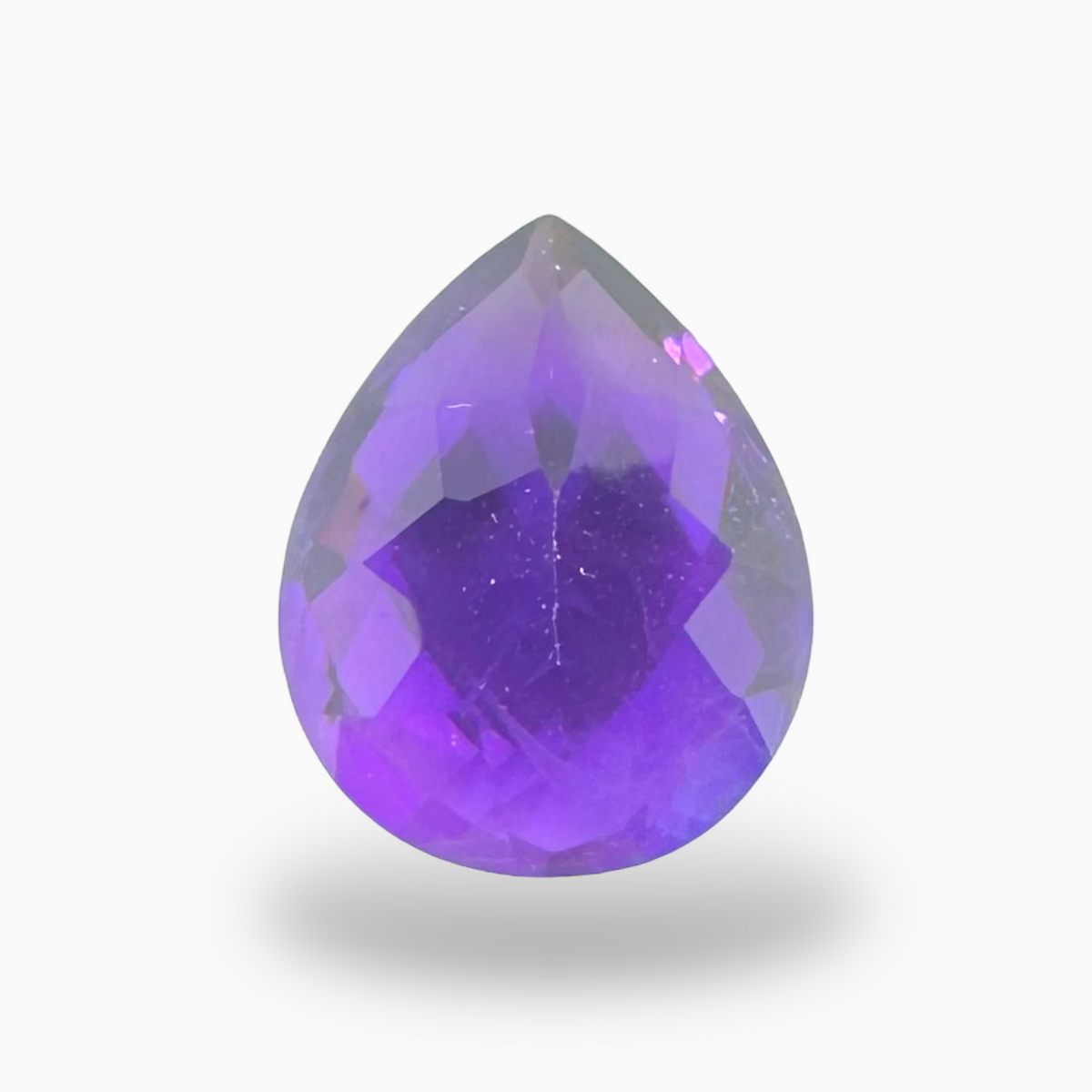 Natural Purple Amethyst Stone 3.19 Carats Pear Shape Cut 11X9mm
