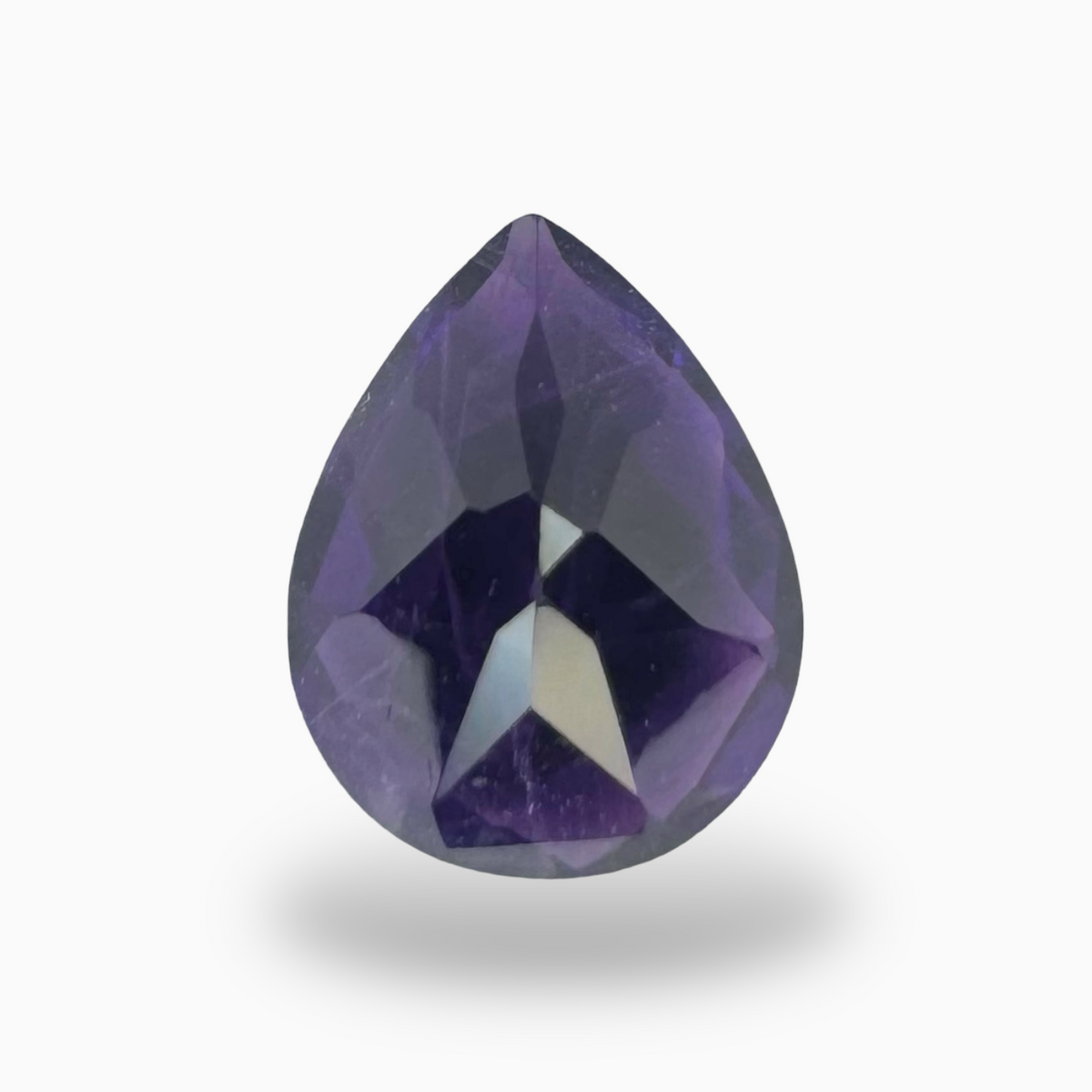 Natural Purple Amethyst Stone 2.21 Carats Pear Shape Cut 10X8mm