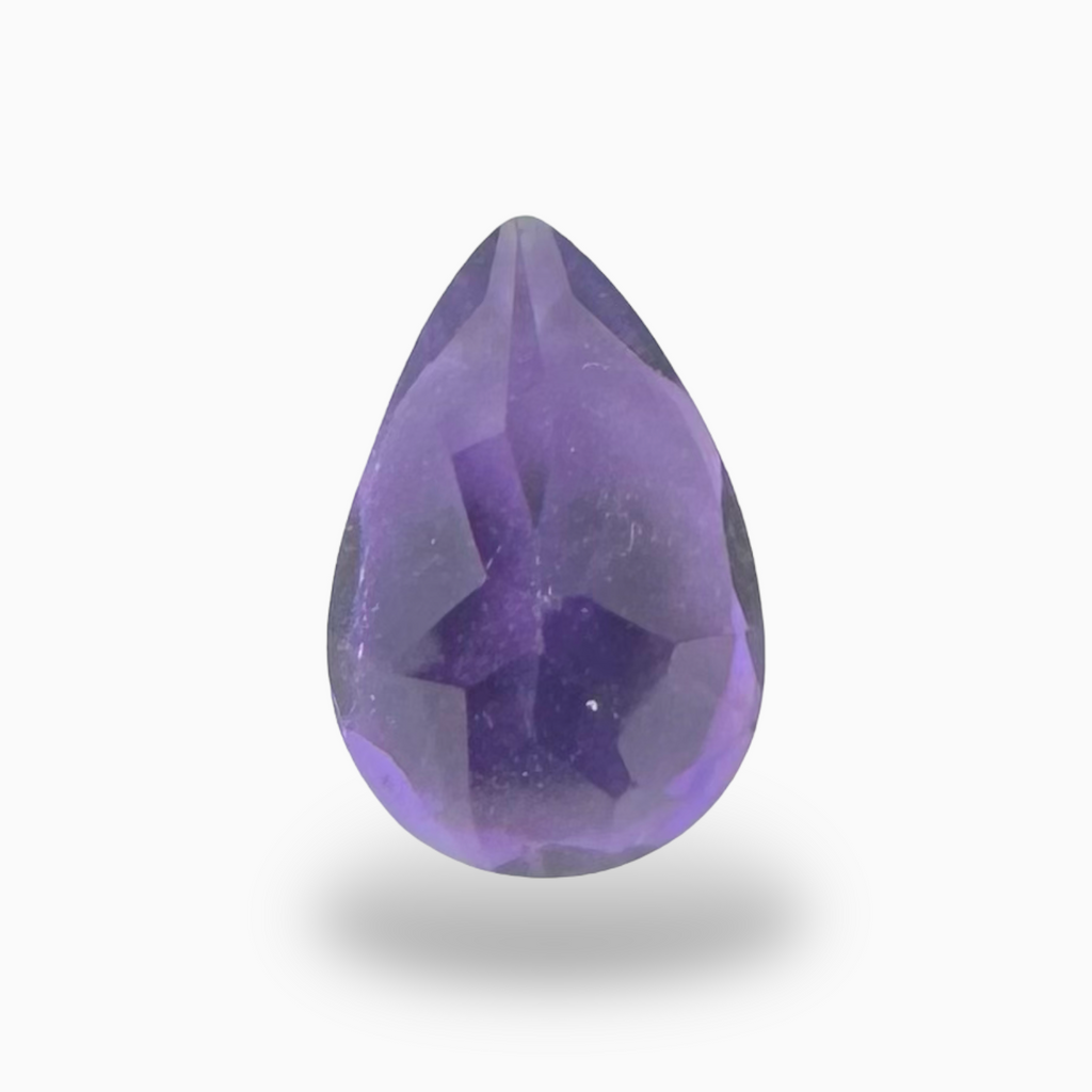 Natural Purple Amethyst Stone 1.38 Carats Pear Shape Cut 9X6mm