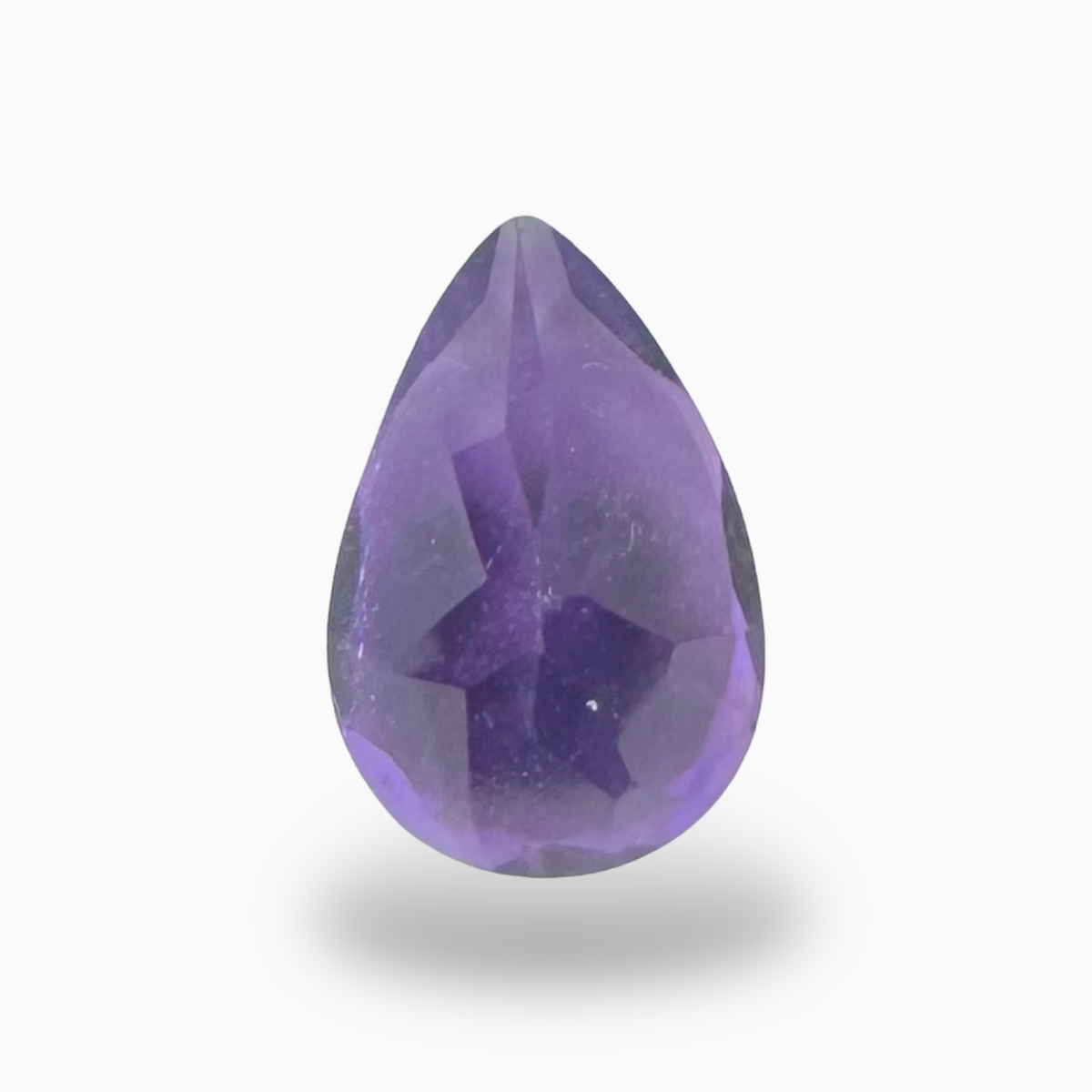 Natural Purple Amethyst Stone 1.38 Carats Pear Shape Cut 9X6mm