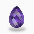 Natural Purple Amethyst Stone 3.86 Carats Pear Shape Cut 12.8X9mm