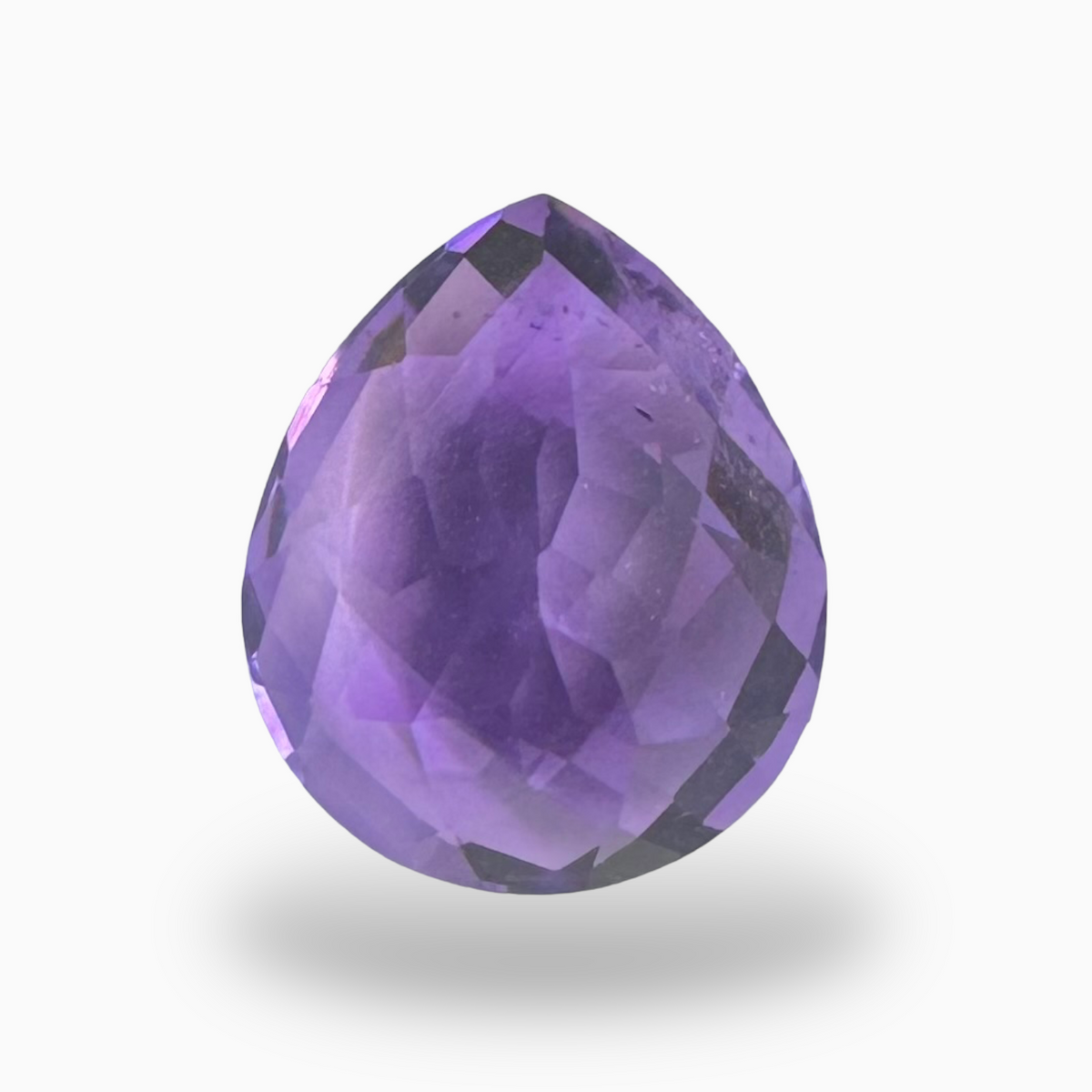 Natural Purple Amethyst Stone 6.91 Carats Pear Shape Cut 14X12mm