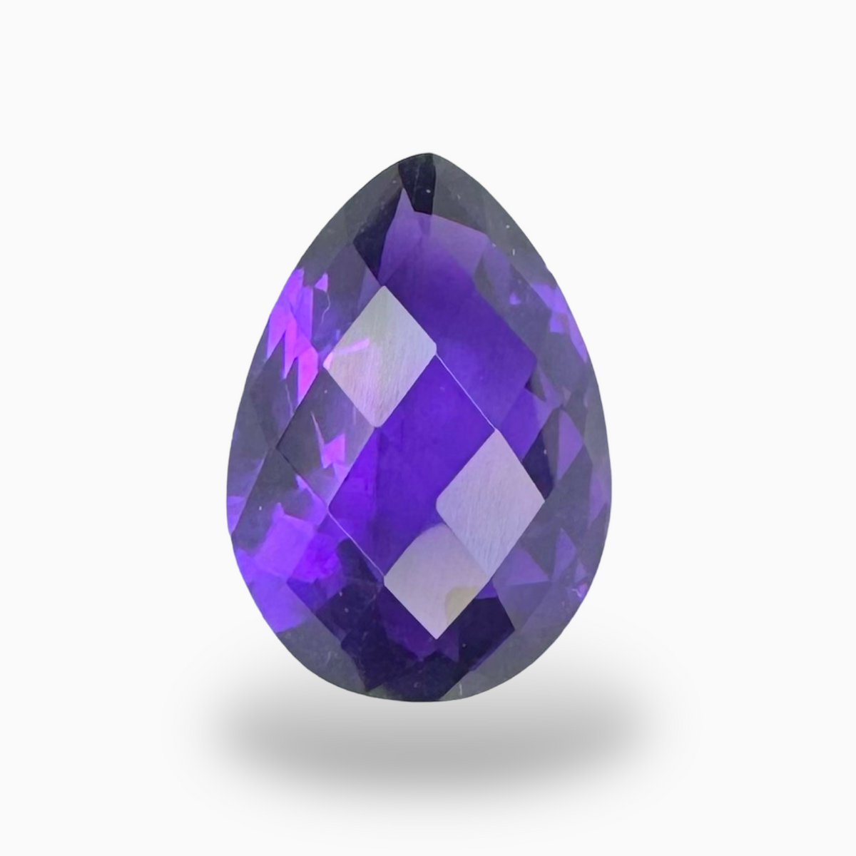 Natural Purple Amethyst Stone 3.82 Carats Pear Shape Cut 13X9mm