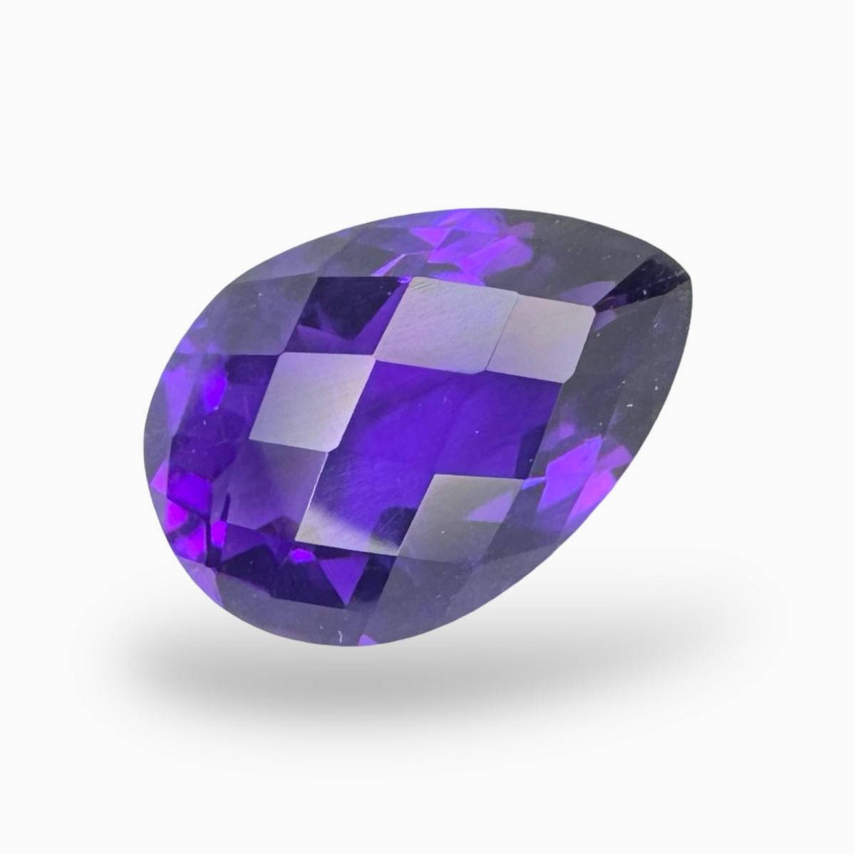 Natural Purple Amethyst Stone 3.82 Carats Pear Shape Cut 13X9mm