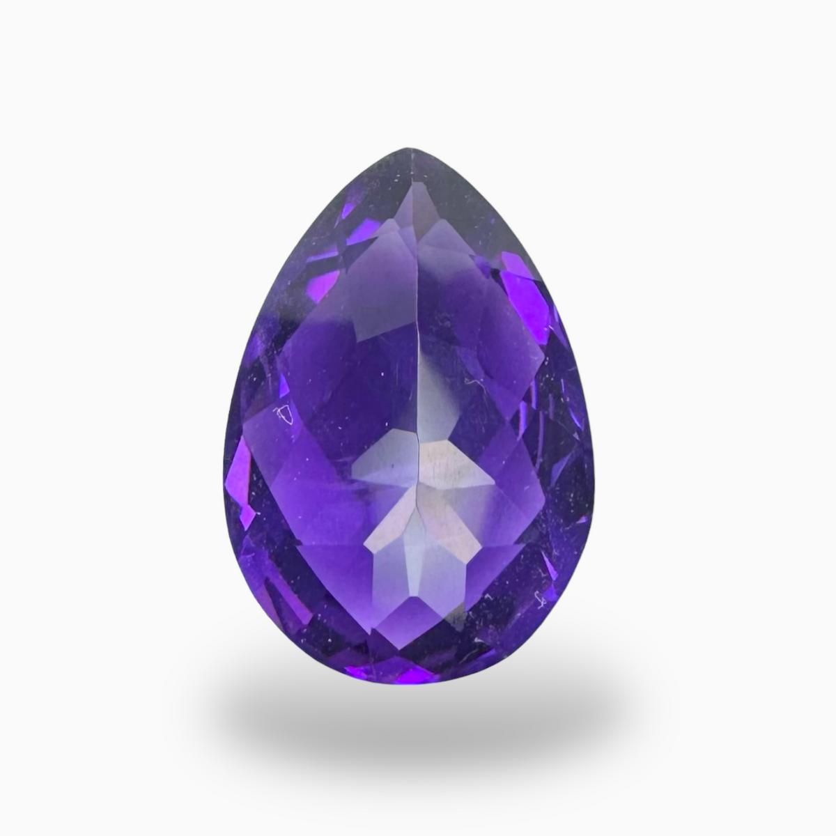 Natural Purple Amethyst Stone 3.82 Carats Pear Shape Cut 13X9mm