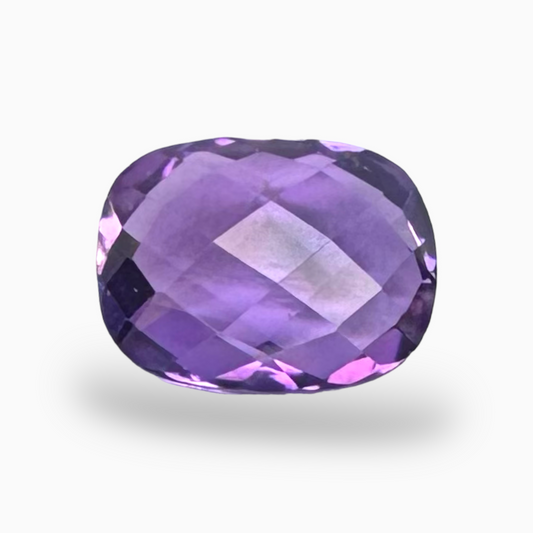 Natural Purple Amethyst Stone 3.12 Carats Cushion Shape Cut 9X7mm