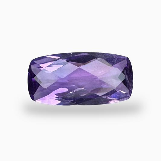 Natural Purple Amethyst Stone 3.65 Carats Cushion Shape Cut 14X7mm