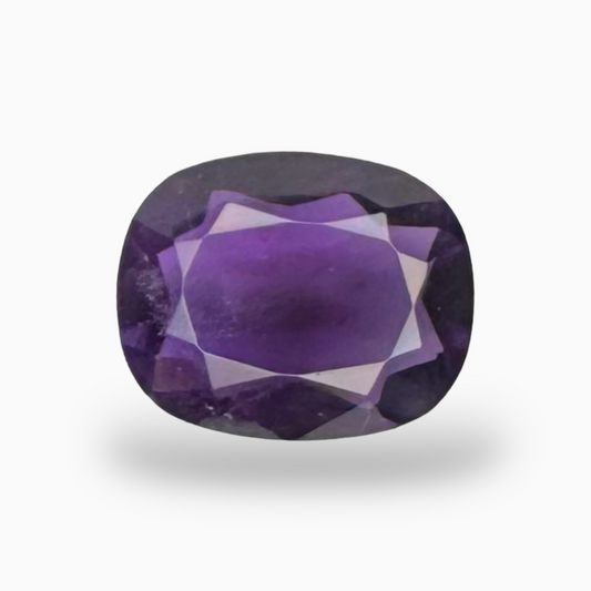 Natural Purple Amethyst Stone 2.15 Carats Cushion Shape Cut 10.5X8.5mm