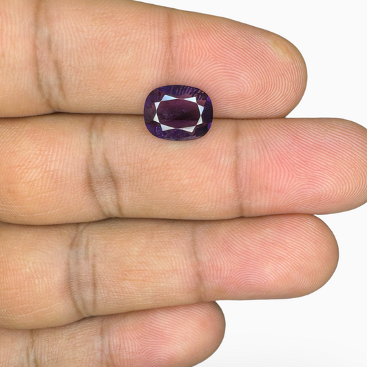 Natural Purple Amethyst Stone 2.15 Carats Cushion Shape Cut 10.5X8.5mm