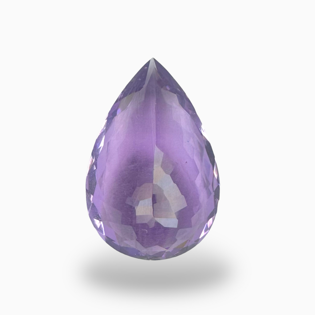 Natural Purple Amethyst Stone 7.65 Carats Pear Shape Cut 18.5X12mm