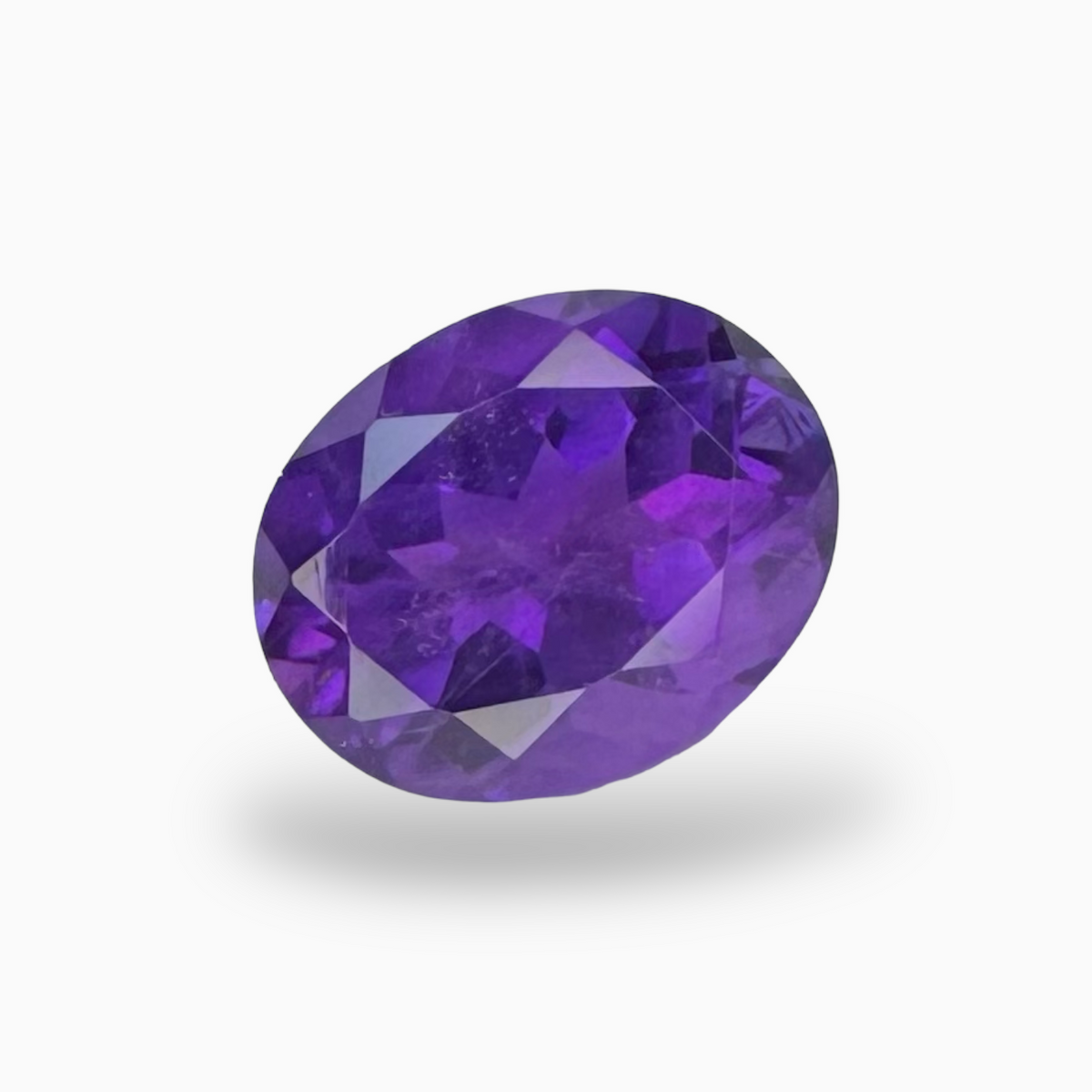 Natural Purple Amethyst Stone 2.62 Carats Oval Shape Cut 10X8mm