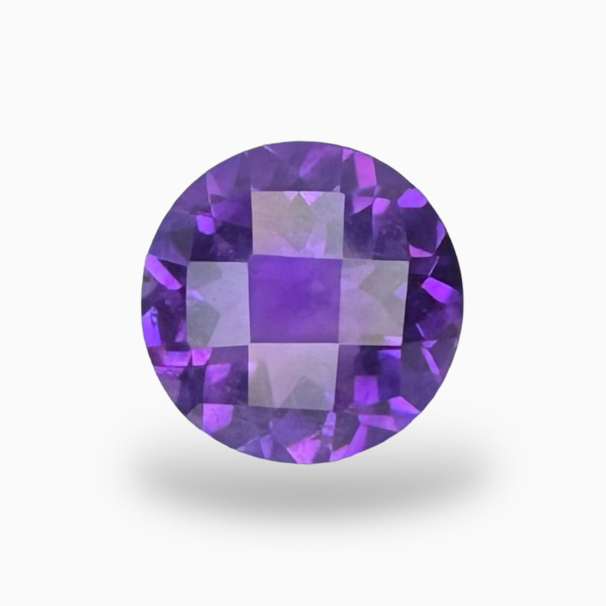 Natural Purple Amethyst Stone 3.27 Carats Round Shape Cut 10mm