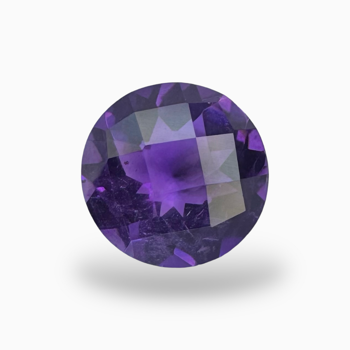 Natural Purple Amethyst Stone 3.27 Carats Round Shape Cut 10mm