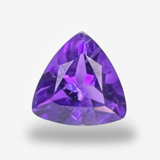 Natural Purple Amethyst Stone 0.46 Carats Trilliant Shape 5X5mm