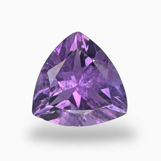 Natural Purple Amethyst Stone 1.65 Carats Trilliant Shape 8X8mm