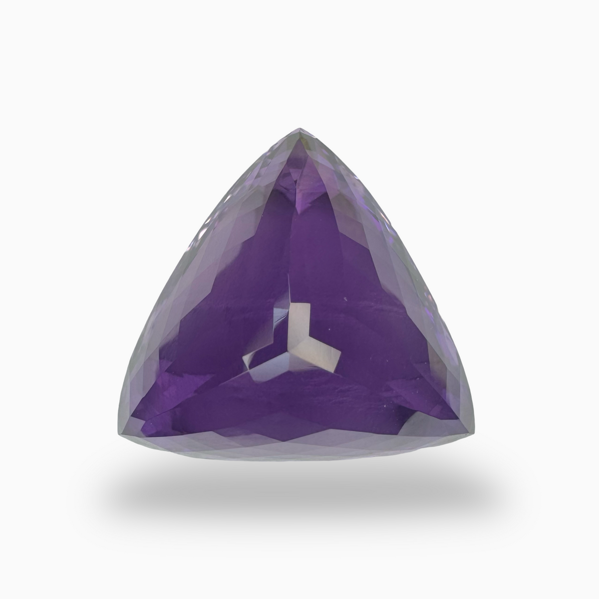 Natural Purple Amethyst Stone 47.66 Carats Trilliant Shape Big Size