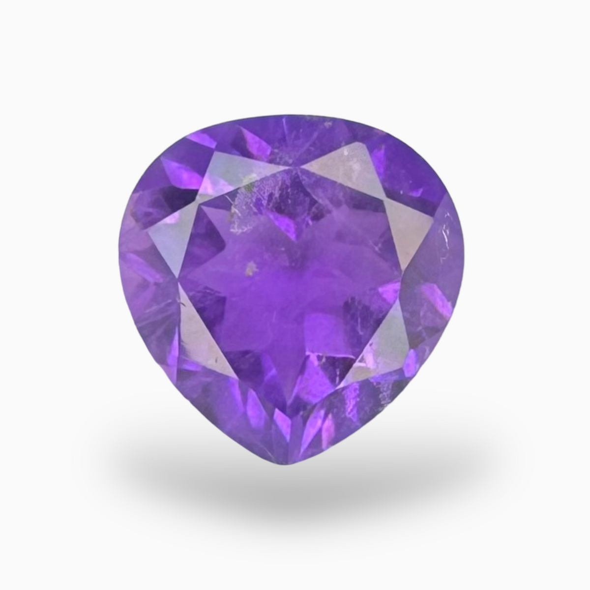 Natural Purple Amethyst Stone 2.12 Carats Pear Shape Cut 9X9mm