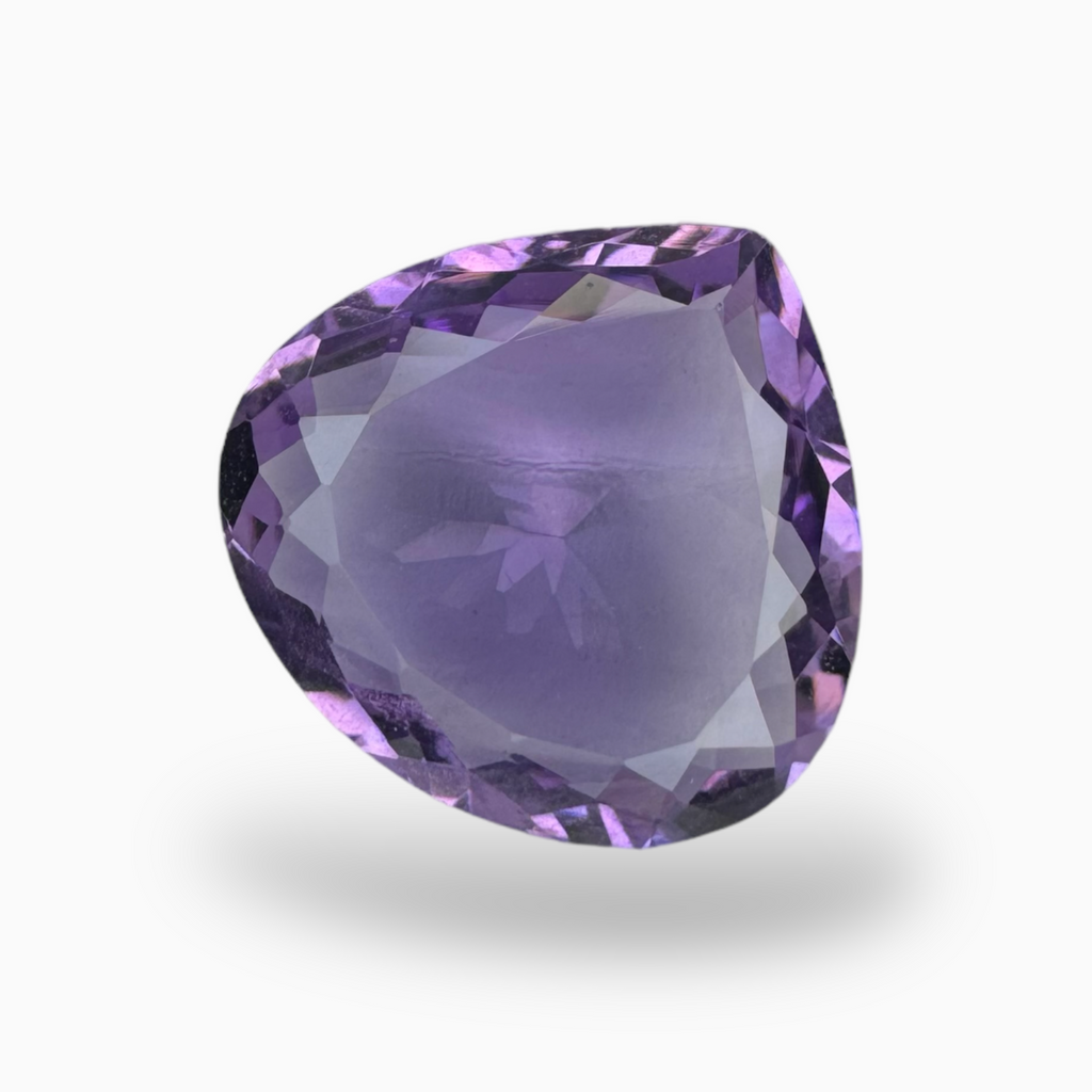 Natural Purple Amethyst Stone 6.42 Carats Pear Shape Cut 14.5X14mm