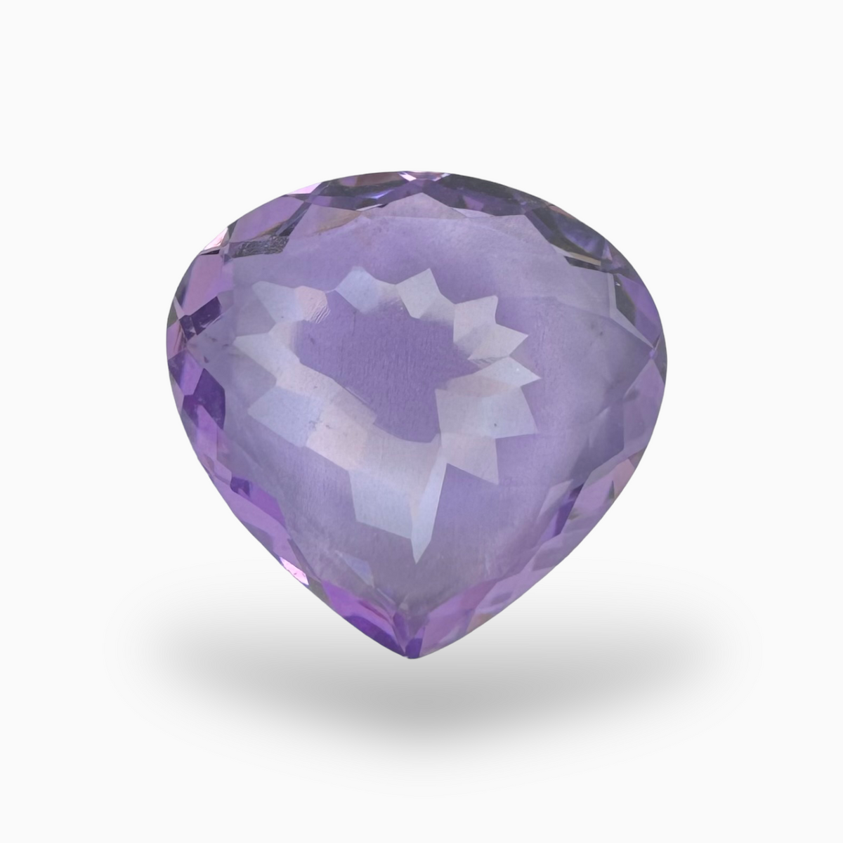 Natural Purple Amethyst Stone 6.42 Carats Pear Shape Cut 14.5X14mm