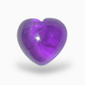 Natural Purple Amethyst Stone 4.31 Carats Heart Shape Cabochon Cut 11X10mm