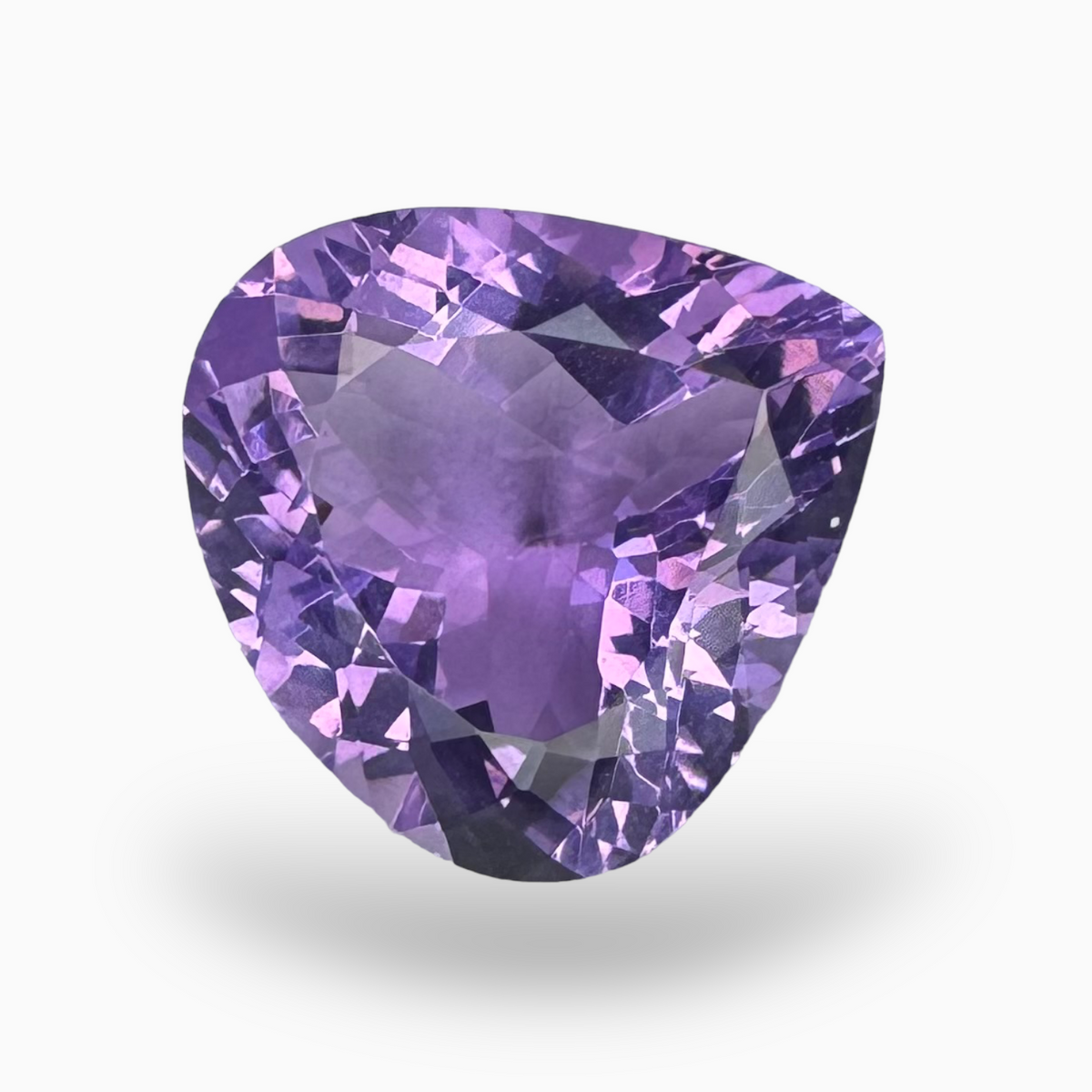 Natural Purple Amethyst Stone 7.55 Carats Pear Shape Cut 14.2X14.2mm