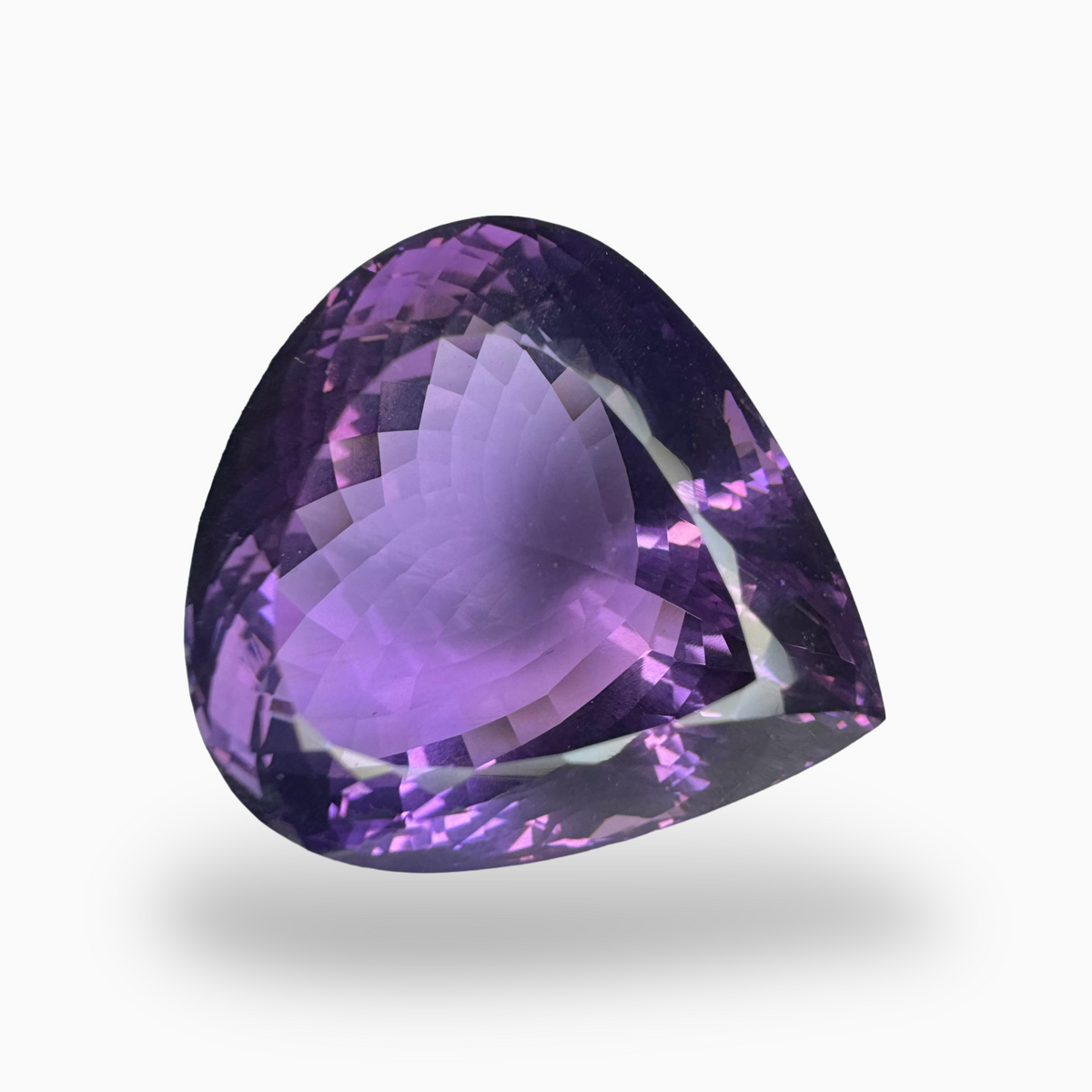 Natural Purple Amethyst Stone 55.8 Carats Pear Shape Cut 30X25mm