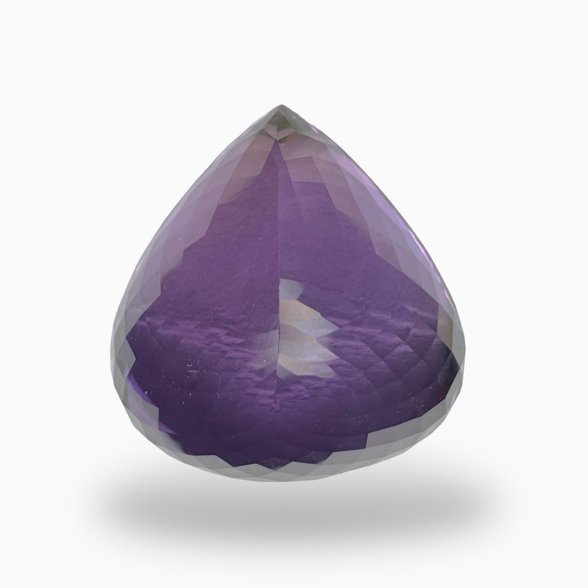 Natural Purple Amethyst Stone 55.8 Carats Pear Shape Cut 30X25mm