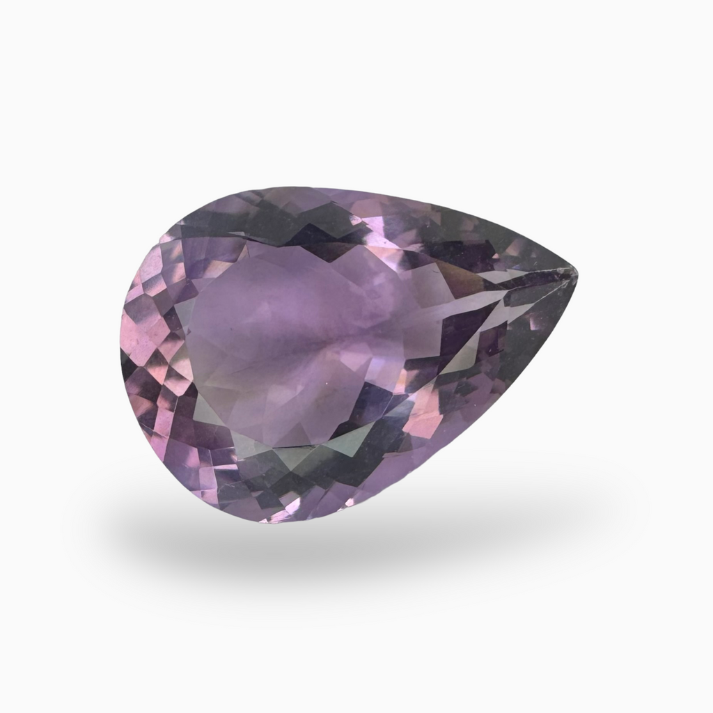 Natural Purple Amethyst Stone 9.8 Carats Pear Shape Cut 18X13mm