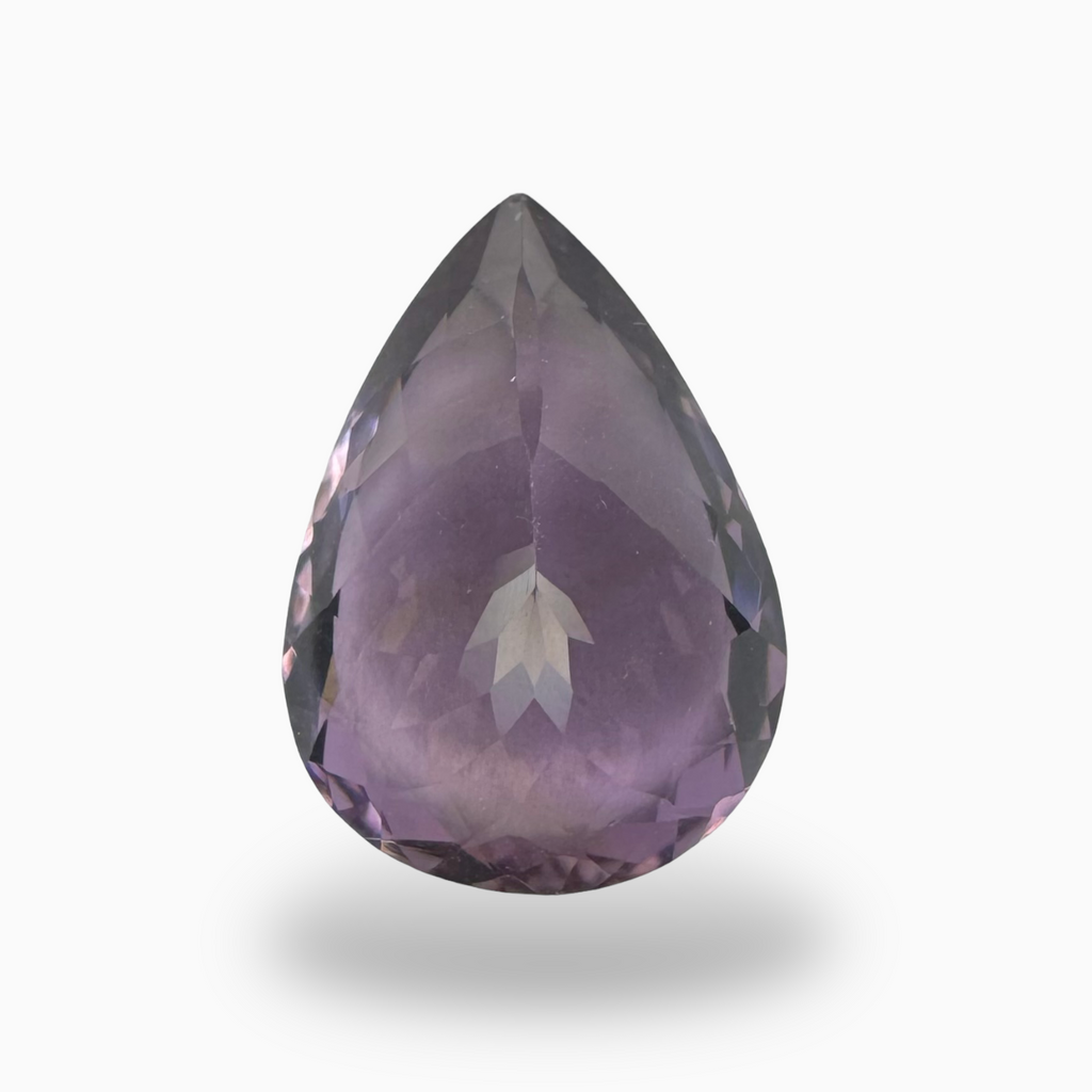 Natural Purple Amethyst Stone 9.8 Carats Pear Shape Cut 18X13mm