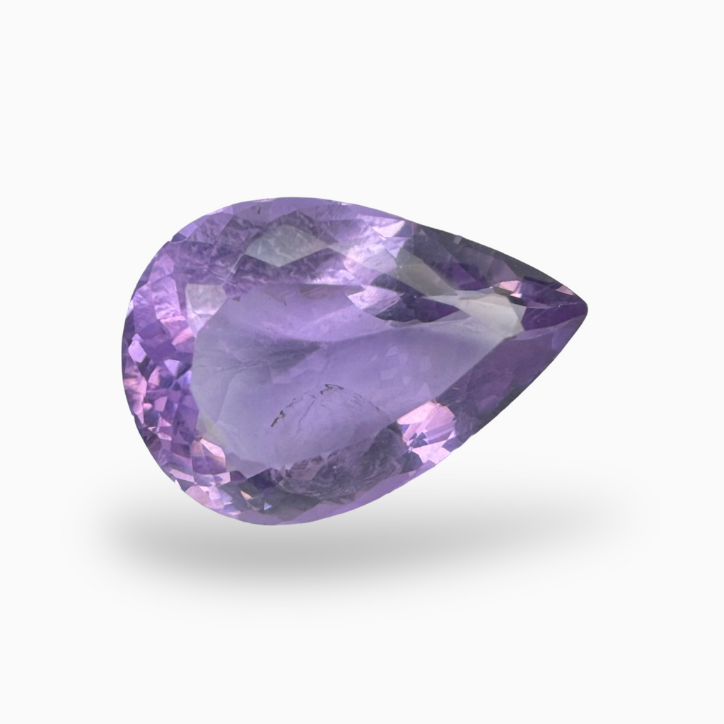 Natural Pink Amethyst Stone 1.43 Carats Pear Shape Cut 19.5X14mm