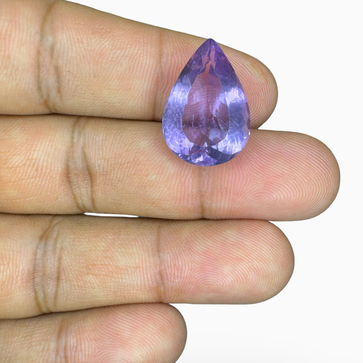 Natural Pink Amethyst Stone 1.43 Carats Pear Shape Cut 19.5X14mm