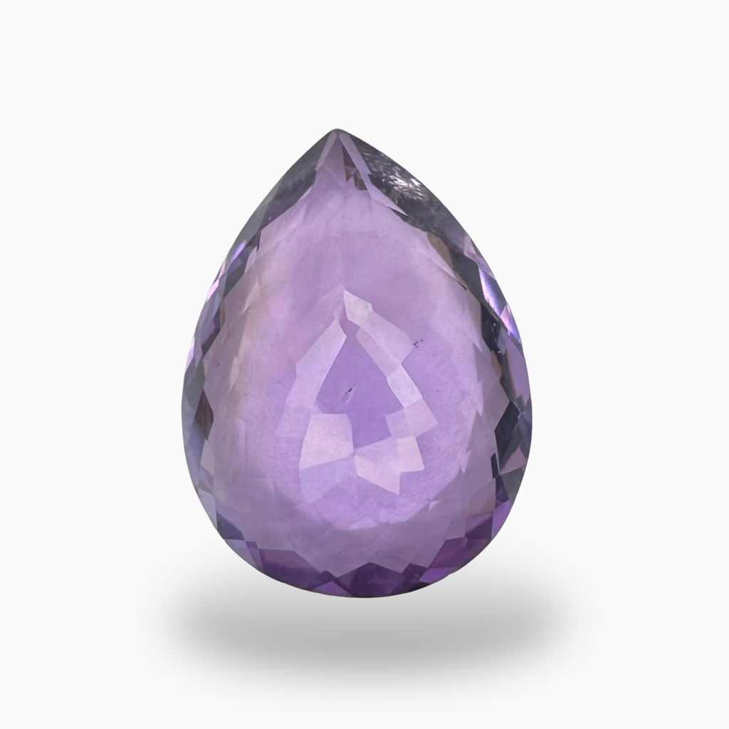 Natural Purple Amethyst Stone 12.41 Carats Pear Shape Cut 20X15mm