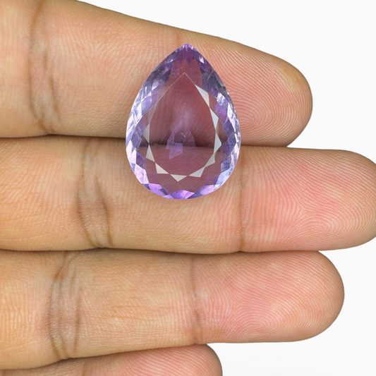 Natural Purple Amethyst Stone 12.41 Carats Pear Shape Cut 20X15mm