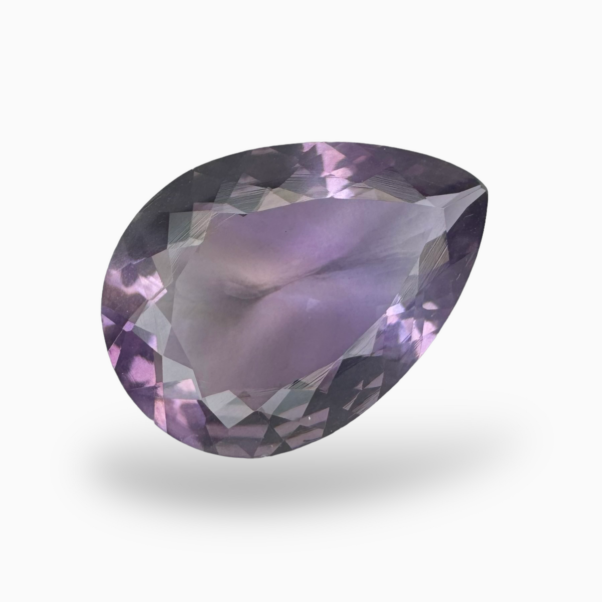 Natural Purple Amethyst Stone 7.7 Carats Pear Shape Cut 18X13mm