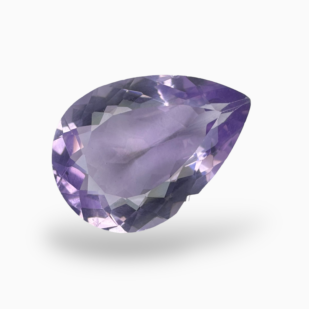 Natural Pink Amethyst Stone 9.65 Carats Pear Shape Cut 19X13.4mm