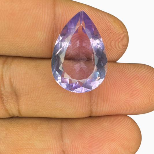 Natural Pink Amethyst Stone 9.65 Carats Pear Shape Cut 19X13.4mm