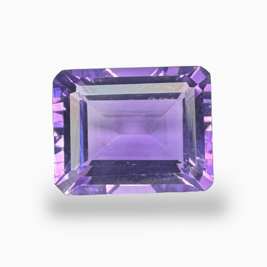 Natural Purple Amethyst Stone 2.26 Carats Emerald Cut 10X8mm