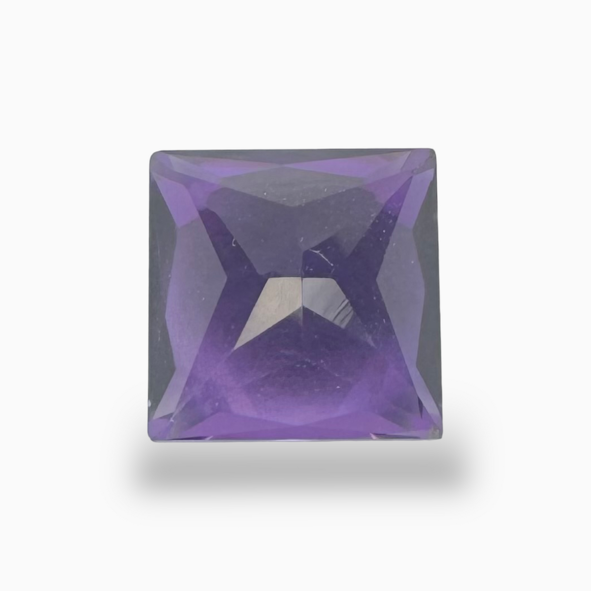 Wholesale Natural Purple Amethyst Stone 2.42 Carats Princess Shape 8X8mm