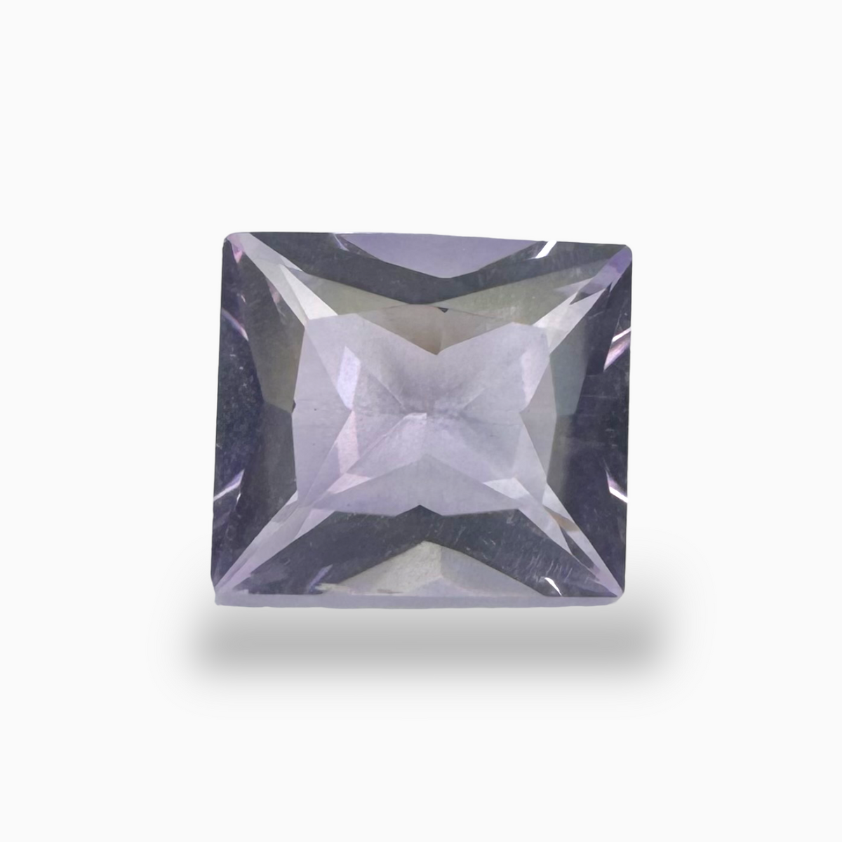 Natural Pink Amethyst Stone 3.02 Carats Princess Shape 9.5X8.5mm