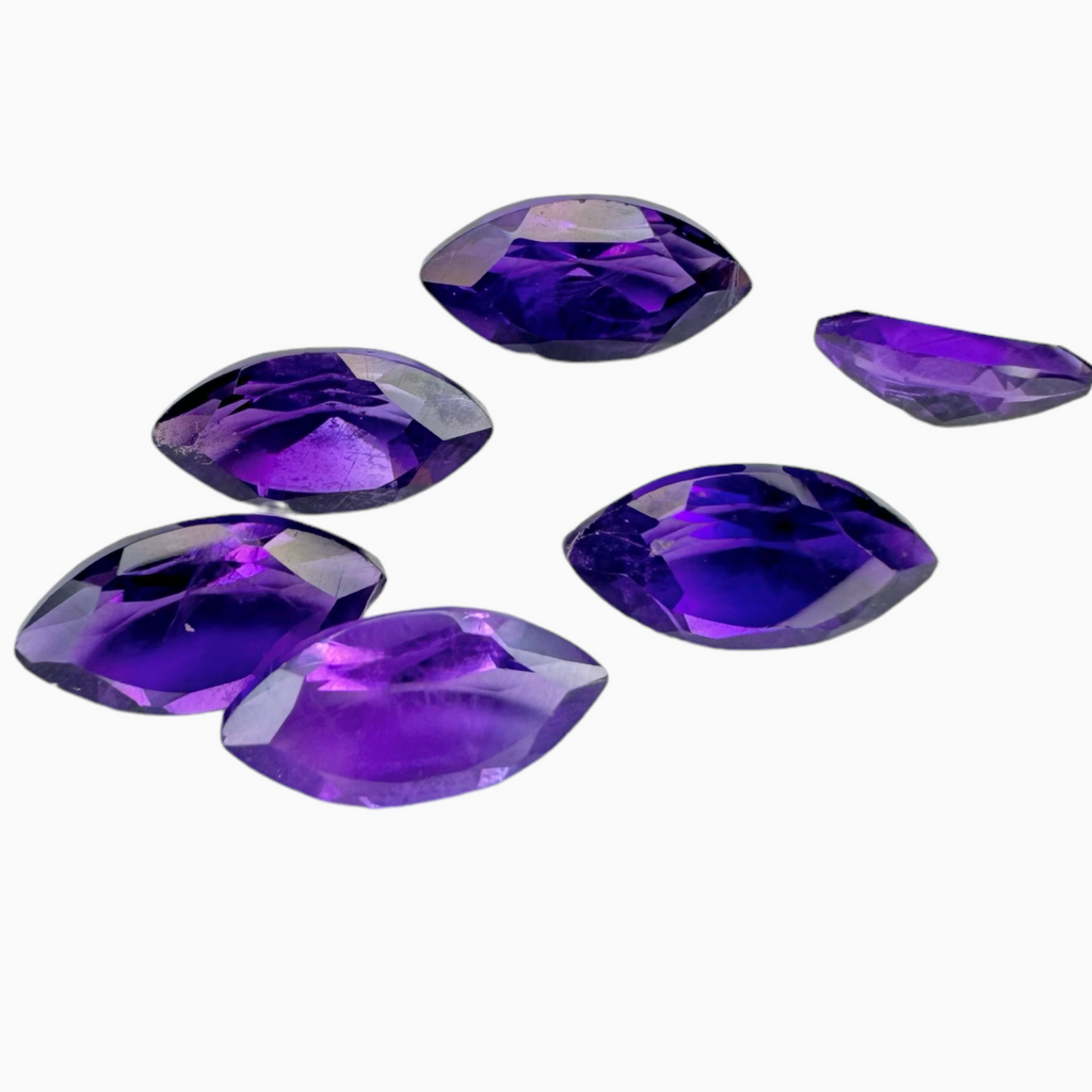 Natural Purple Amethyst Stone 1.1 Carats Marquise 10X5mm