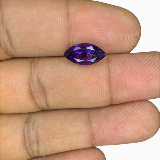 Natural Purple Amethyst Stone 2.0 Carats Marquise 12X6mm