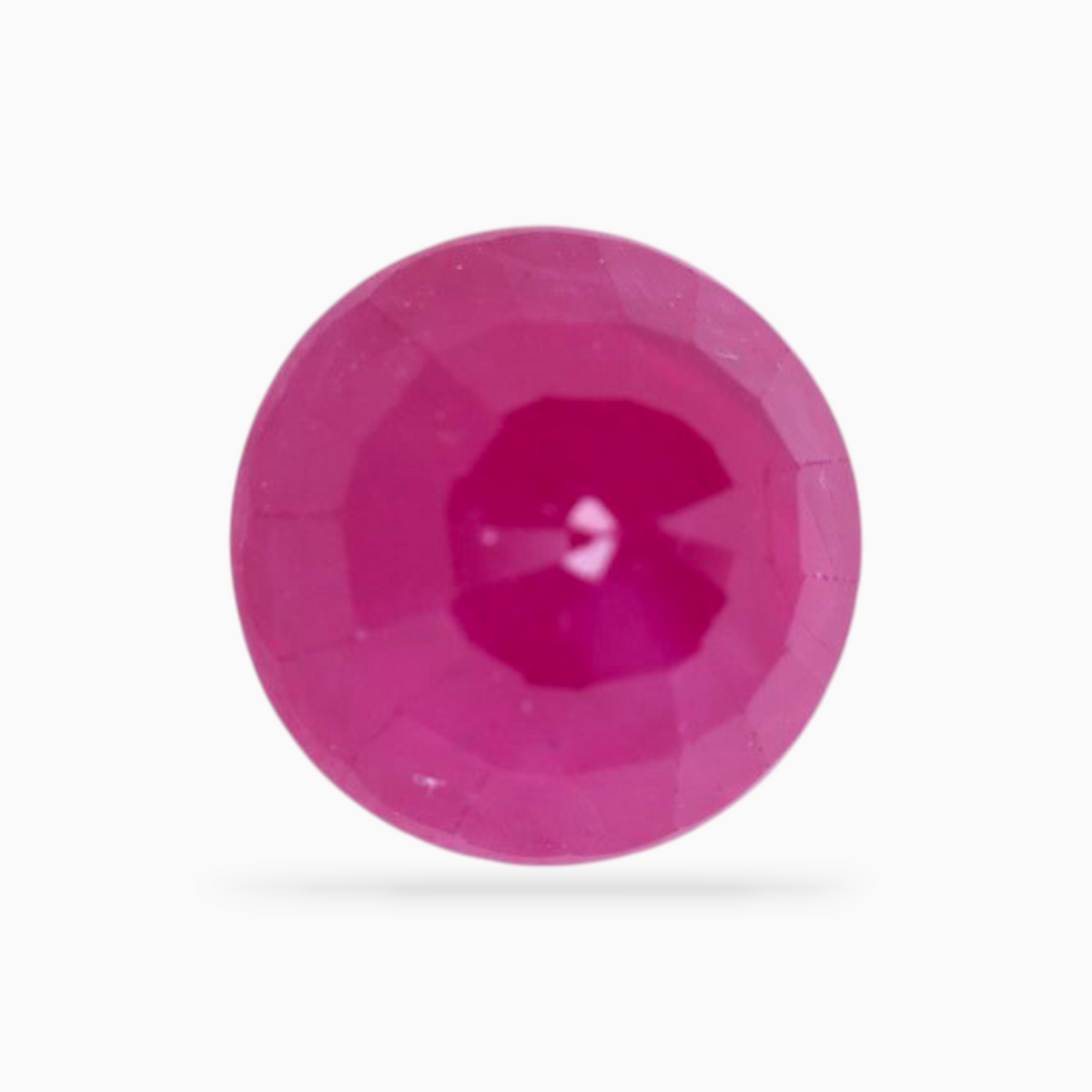 Natural Pink Ruby 1.51ct 6.6mm Round African Gemstone