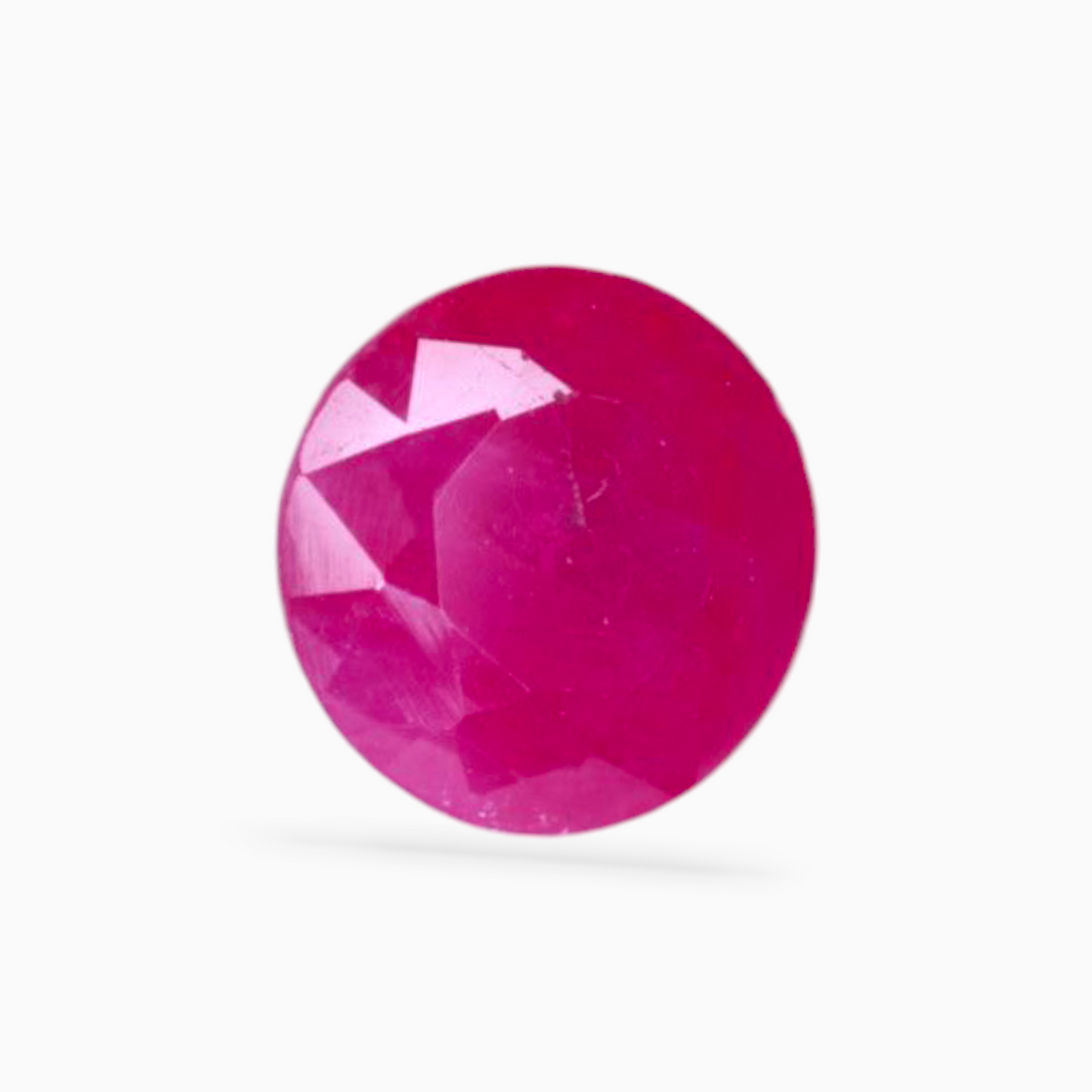 Natural Pink Ruby 1.51ct 6.6mm Round African Gemstone