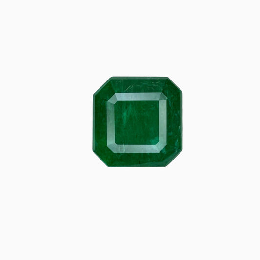 Natural Zambian Emerald Stone 3.86 carat Emerald Cut 9x9mm
