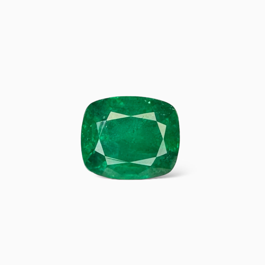 Natural Zambian Emerald Stone 4.58 carats Cusion Cut 9.5x8mm